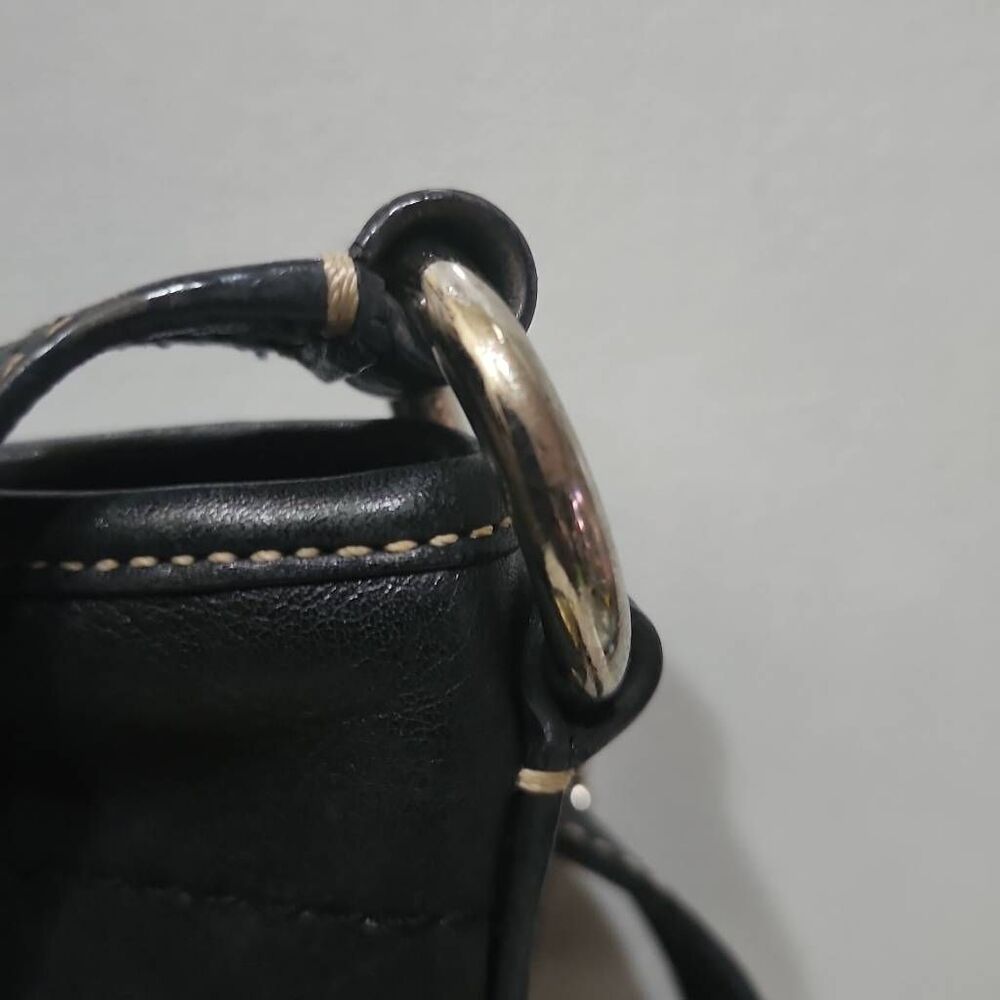 Vintage Coach Soho Small Off Black Leather Crossbody Bag Y2K Era - Picture 4 of 10